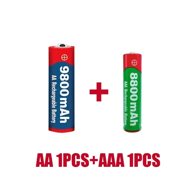 

Original factory free delivery of 2023's best-selling AA+AAA batteries, 1.5V 9800 MAH/8800 MAH, suitable for remote controls,