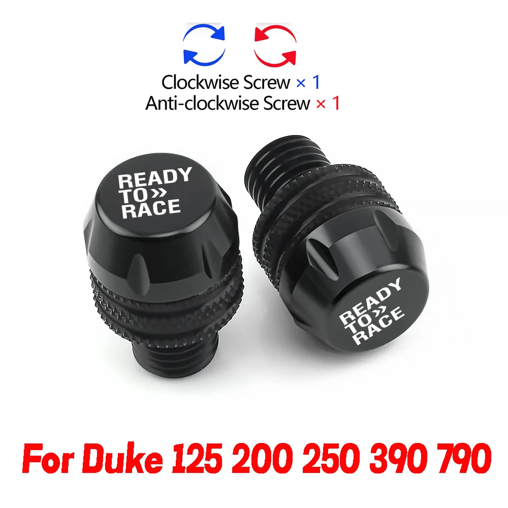 For KTM Ready to Race Duke 390 690 790 890 1190 Rc 1290 Mirror Hole Plug Screws Cover CNC Motorcycle Accessories 1 Pair