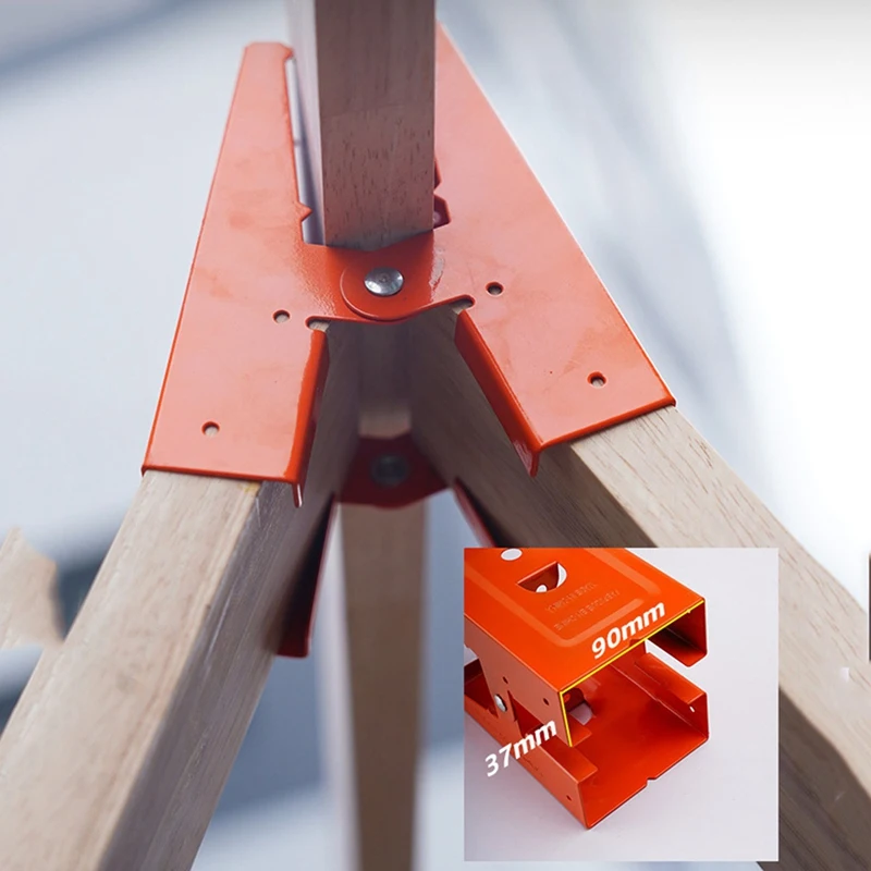 Especial 4X Woodworking Table Mobile Bracket Fixing Clip Saw Horse Clips Carpentry Furniture Reinforcement Clamp
