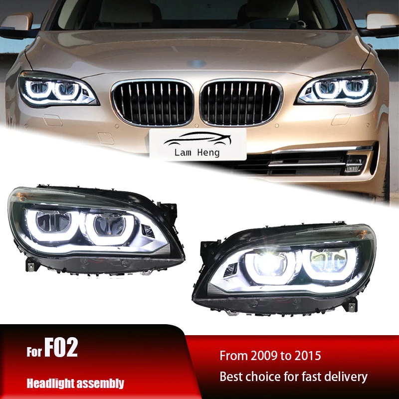 

Подходит для 09-15 BMW 7 серии передние фары в сборе модернизированные F02 старые новые технические дневные фонари сигнал поворота