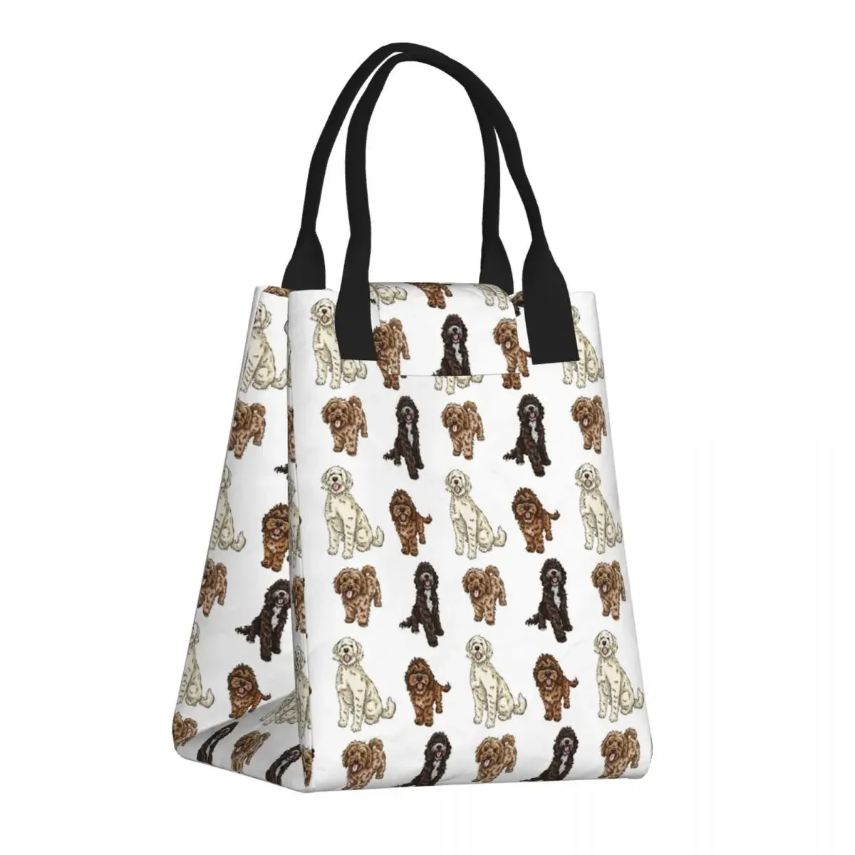 

Ланч-бокс с перекрестной коллекцией пуделей, водостойкий лабрадорид, спортивный термоохладитель, пищевая изолированная сумка для ланча, перезаряжаемые сумки-тоут