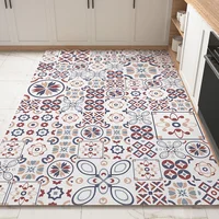 Decoration Kitchen Floor Mat Anti-fouling Oil-proof Waterproof PVC Carpet Easy Clean Balcony Non-slip Soft Rug ковер Tapis 러그 2