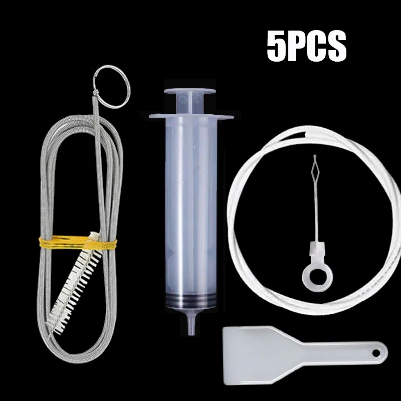 5/6Set Refrigerator Drain Hole Clog Remover Dredge Cleaning Tools Fridge Hole Brush Water Outlet Cleaner for Household Clean 6