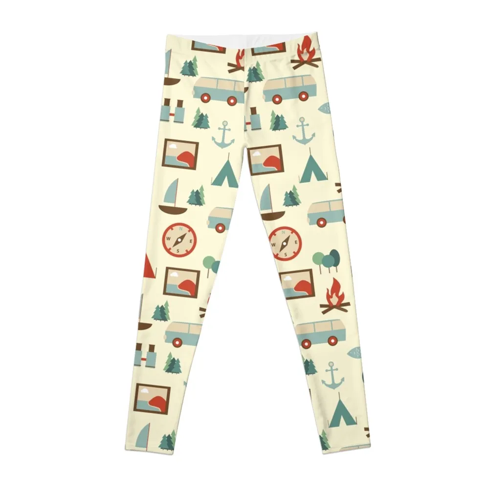 

Simple abstract seamless tourist pattern Leggings Sweatpants gym clothing Womens Leggings