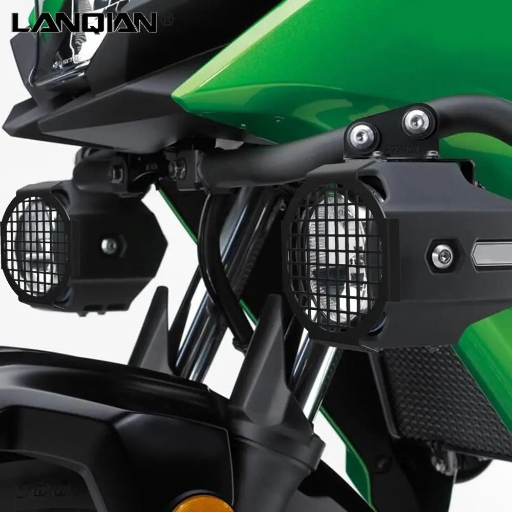 

Motorcycle Accessories LED AUXILIARY LIGHT SET COVER GUARD For Kawasaki Versys X300 X 300 VERSYS-X300 2017-2023 2022 2021 2020