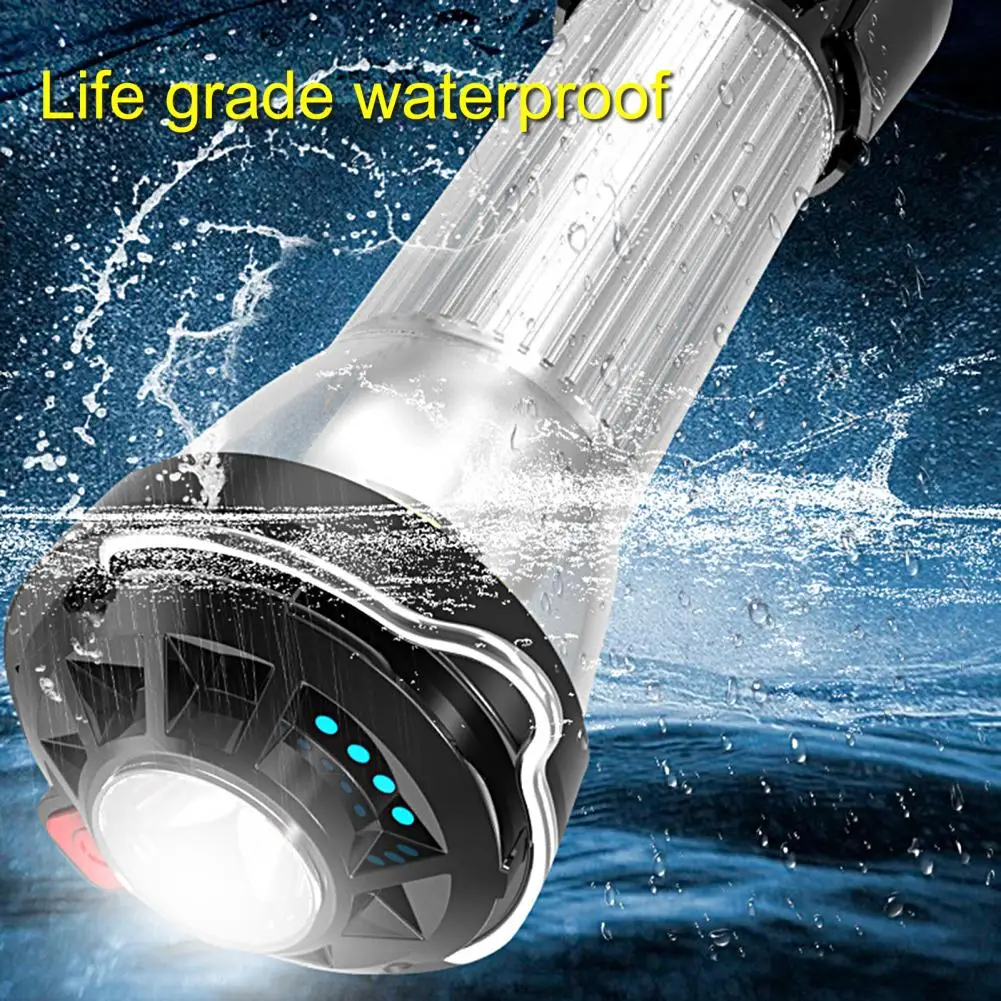 

1 Set Excellent Stepless Dimming Adjustable Gears USB Charging Handheld BBQ Camping Light with Bracket for Night Market