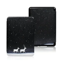 Premium Leather Auto Sleep Cover for Kindle Paperwhite Signature Edition - 7 Inch (Deers)