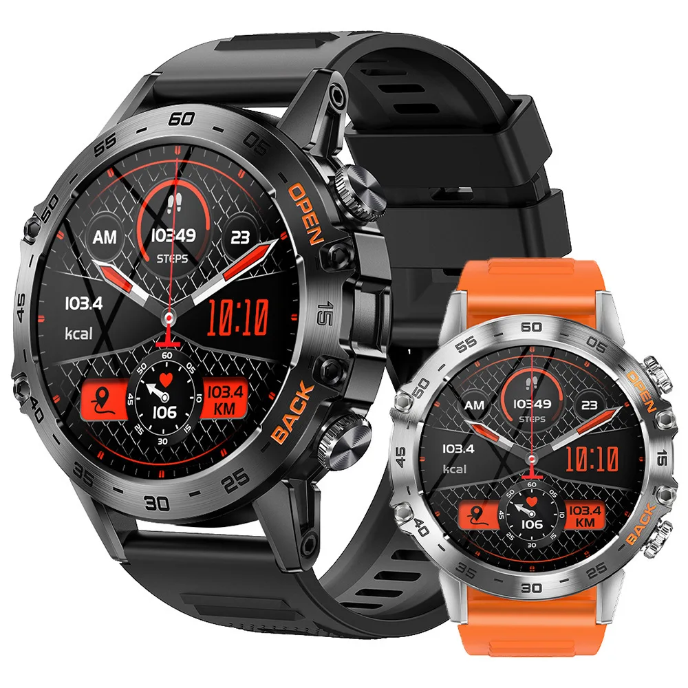 Smart Watch Abelanja Steel 1.39 Bluetooth Call Men Sports Fitness Tracker IP67 Waterproof for Android IOS K52
