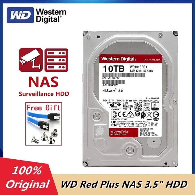 Original Western Digital 10TB WD Red Plus NAS 3.5