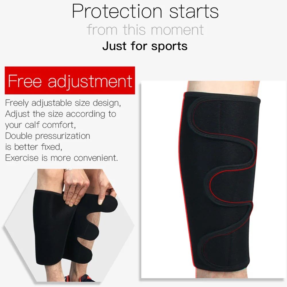 1 Piece Neoprene Compression Calf Sleeve Adjustable Calf Support