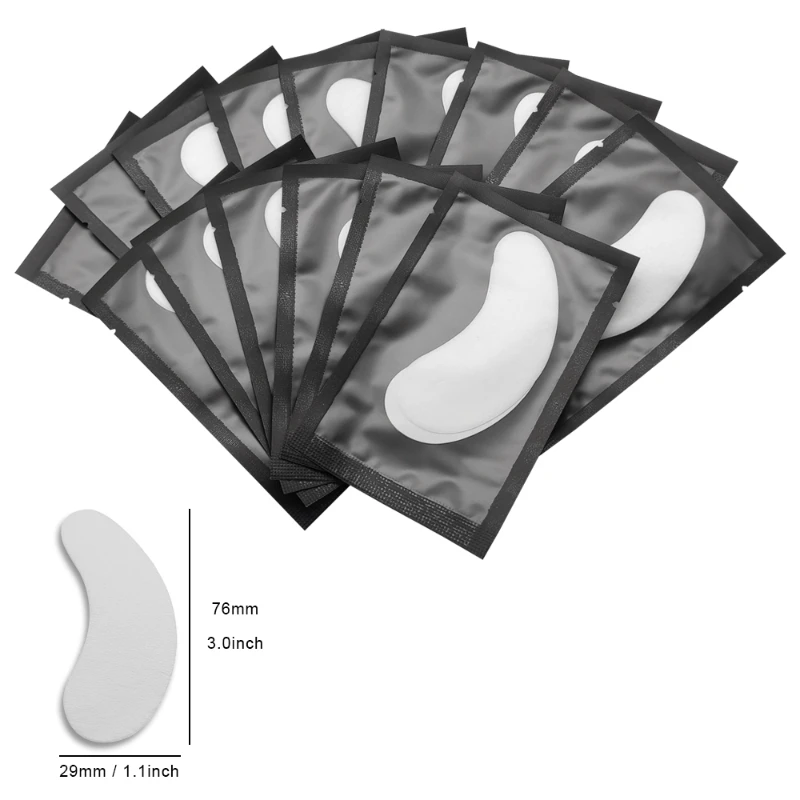 Fake Eyelashes Eyelash Patches Eyelash Patch Eyelash Pads Eyelash Accessories Eyelash Extension Supplies 500 pairs Eyelash Extension Patches Grafting FalseEyelashes Under Eye Pads Lint-free Fake Lash Extensions Eye Paper Patch