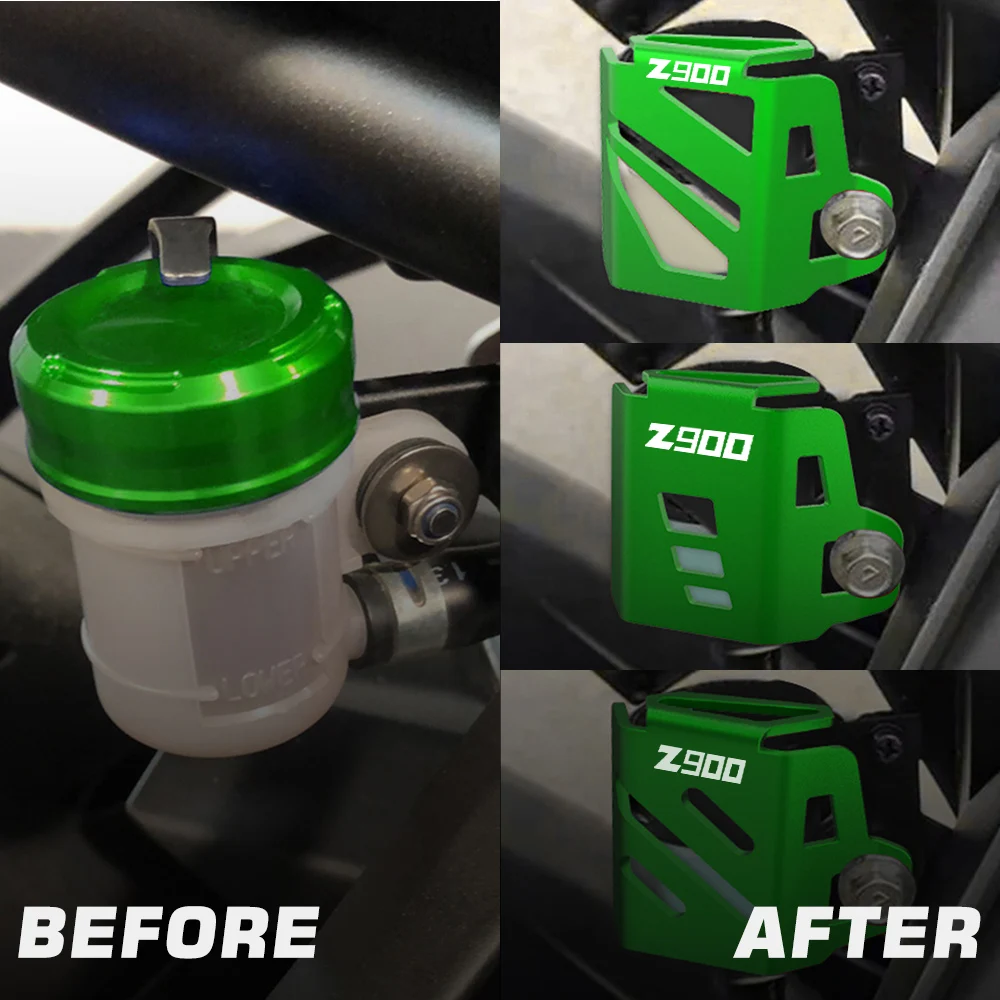 

Moto For Kawasaki Z900 Z900RS Z900SE 2017-2023 Rear Brake Fluid Reservoir Guard Cover Protector Oil Tank Protection Accessories
