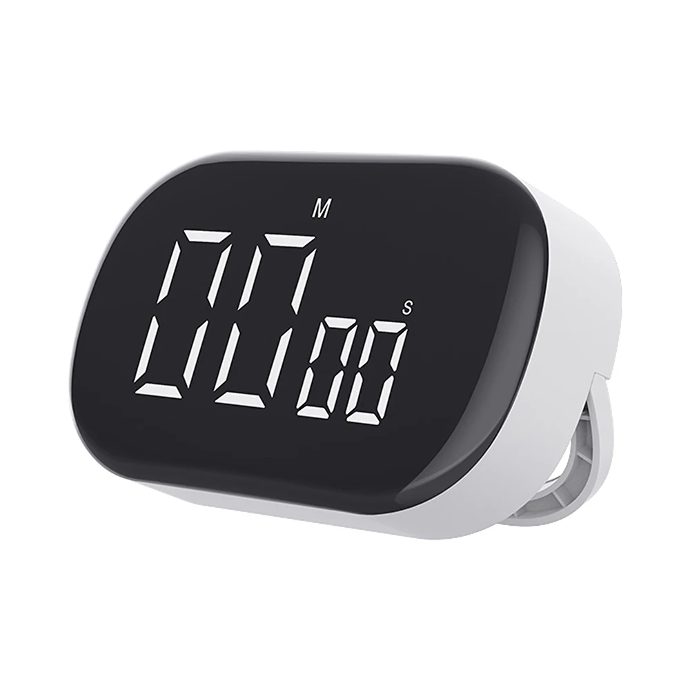 F3 Digital Kitchen Timer Magnetic Count Up/Down Function Clock with Stand and Large LED Sound Alarm Silent Kids fo Learning