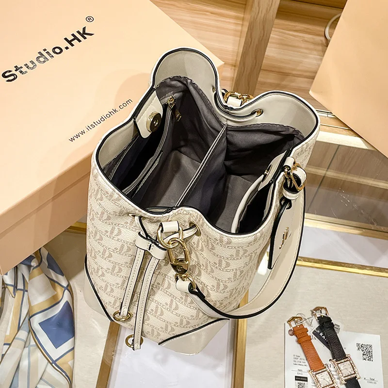 Luxury Brand Niche Design Bucket Bag Women's 2023 New Trendy