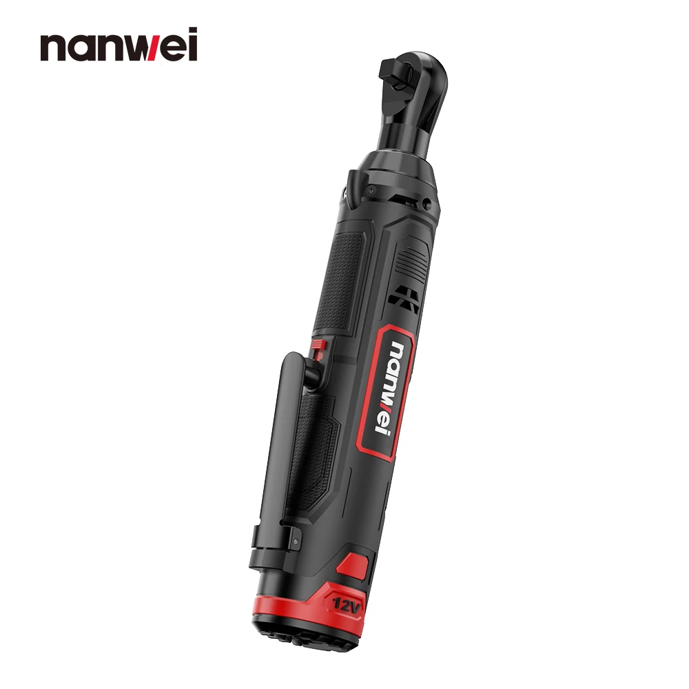 Nanwei Mini Ratchet Wrench Truss 45NM Electric Wrench Angle 12V Fast Right Angle Charging Line Frame Driver Set 6