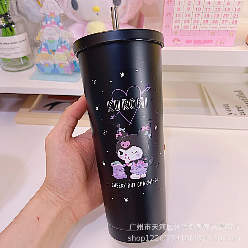 750Ml Anime Kuromi Melody Cinnamoroll Large Capacity Stainless