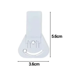 Ultra - Thin Rotatable Foldable Phone Kickstand and Desktop Holder (1X White - Short)