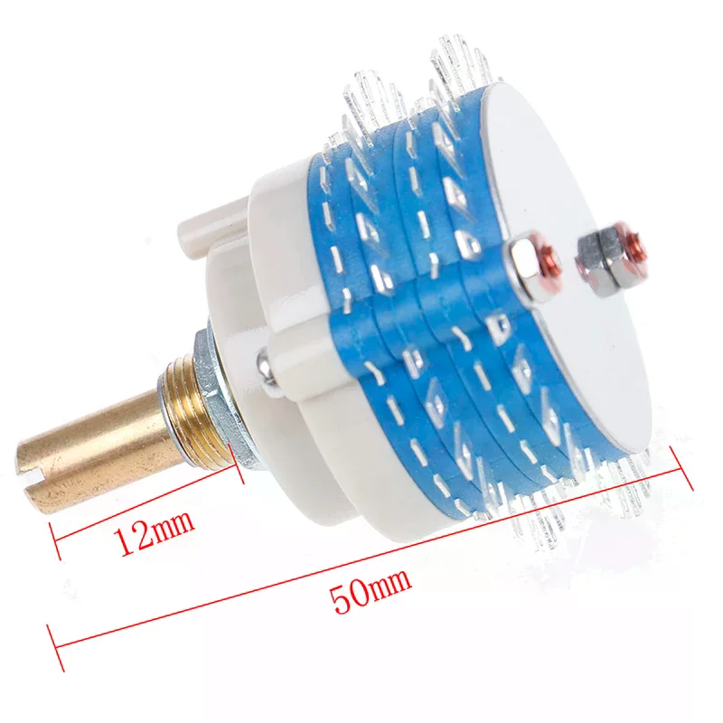 10pcs 2-Pole 24-Step Rotary Switch Potentiometer - DIY Attenuator Volume Control - View #5