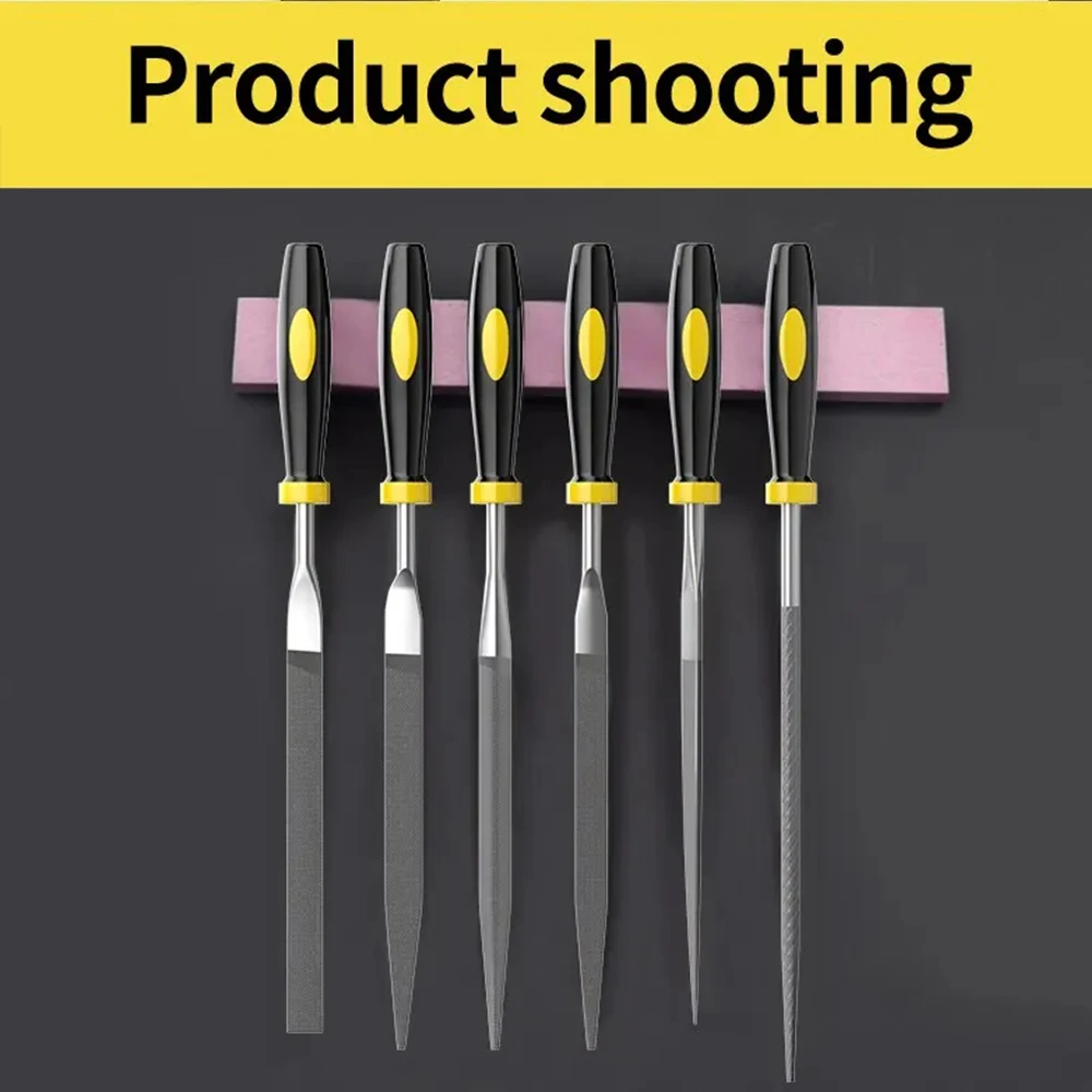 Metal Rasp Needle Files Set Wood Carving Tools Steel Rasp Needle Filing Woodworking Hand File 6Pcs 3X140mm needle file