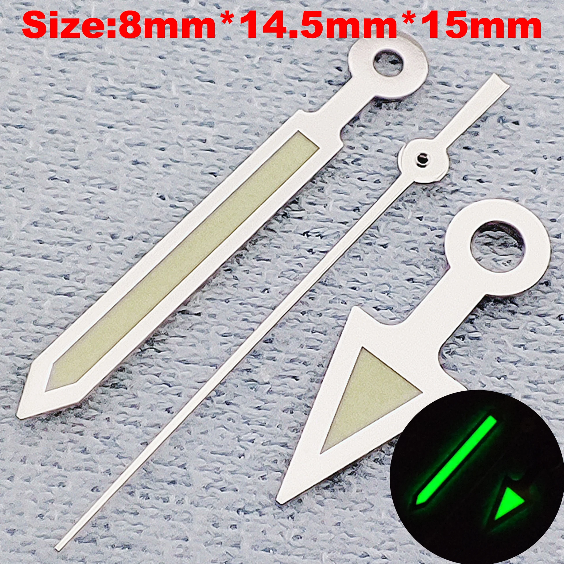 Luminous Multi-Color Watch Hands - Green, Black, Silver, Gold, Rose