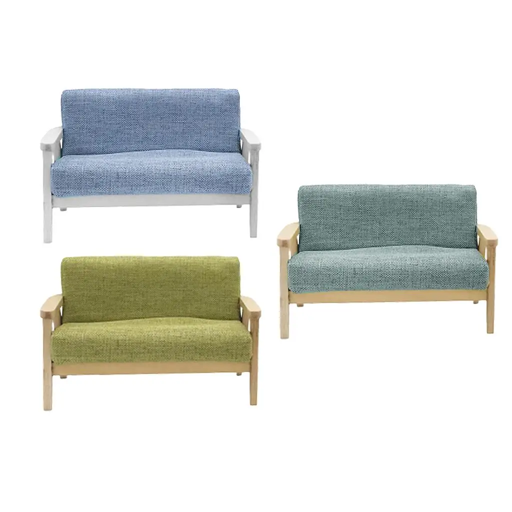

Classic 1:12 Scale Doll House Sofa for BJD Miniature Furniture Accessories