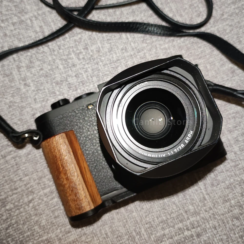 Staffa In Legno Tipo L Treppiede Piastra A Sgancio Rapido Base Impugnatura Antiscivolo Per Fotocamera Digitale Leica Q3 Q-3 Arca-Swiss Rss