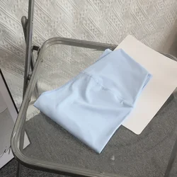 Summer Hot Sale High Waist Breathable Quick-Dry Leggings - S (Baby Blue)