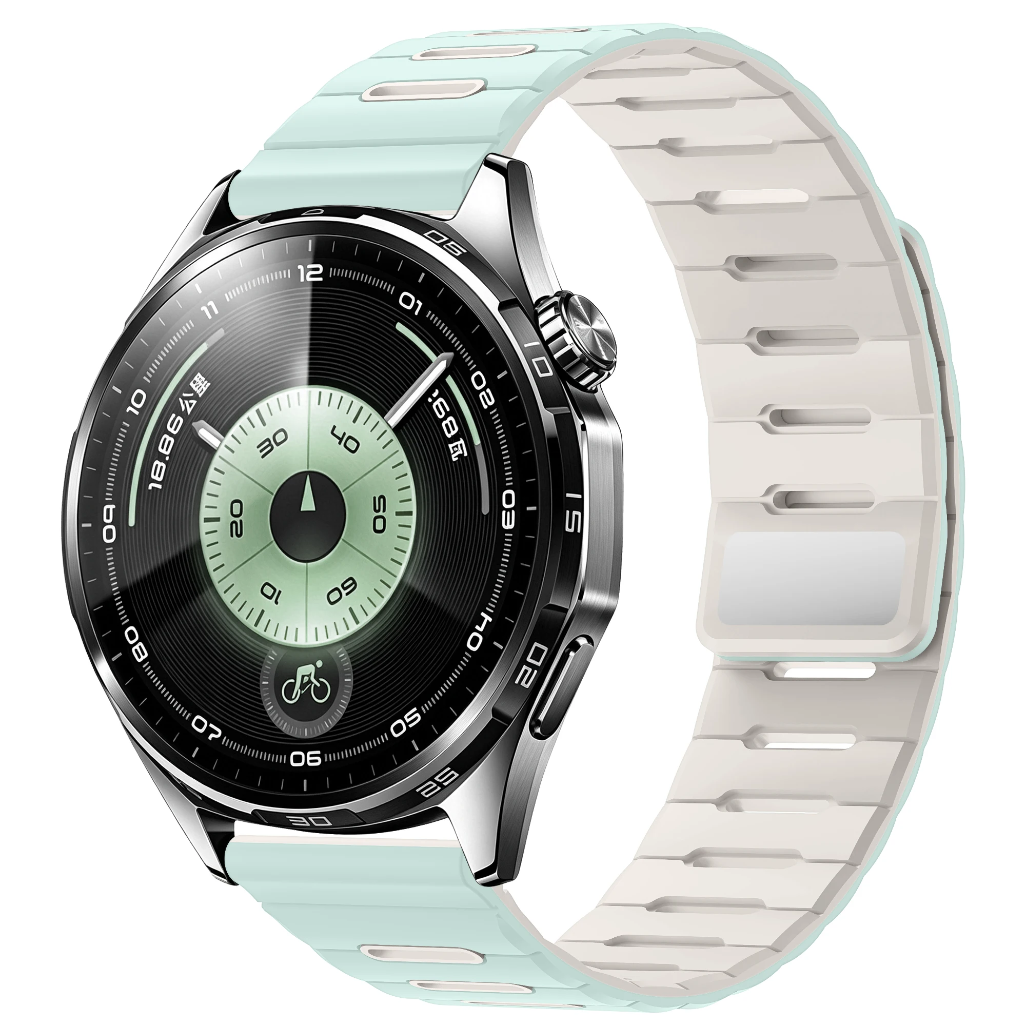 Premium 22mm Magnetic Watch Strap - Versatile Silicone Band Bracelet