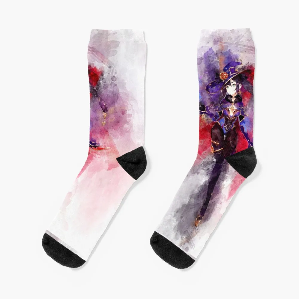 Genshin Impact - Mona Socks soccer anti-slip socks floral socks Socks set Fun socks Socks Female Men's genshin impact klee bomb apron things for kitchen cleaning products for home