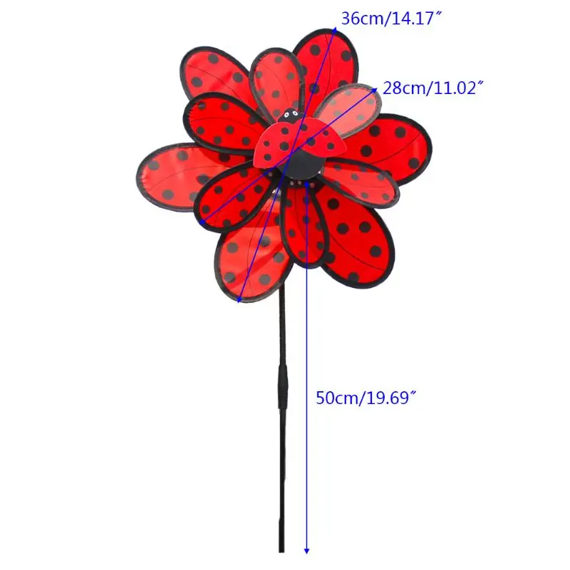 Kids Double Layer Windmill Wind Spinner Pinwheel Home Garden Yard Decoration Outdoor
