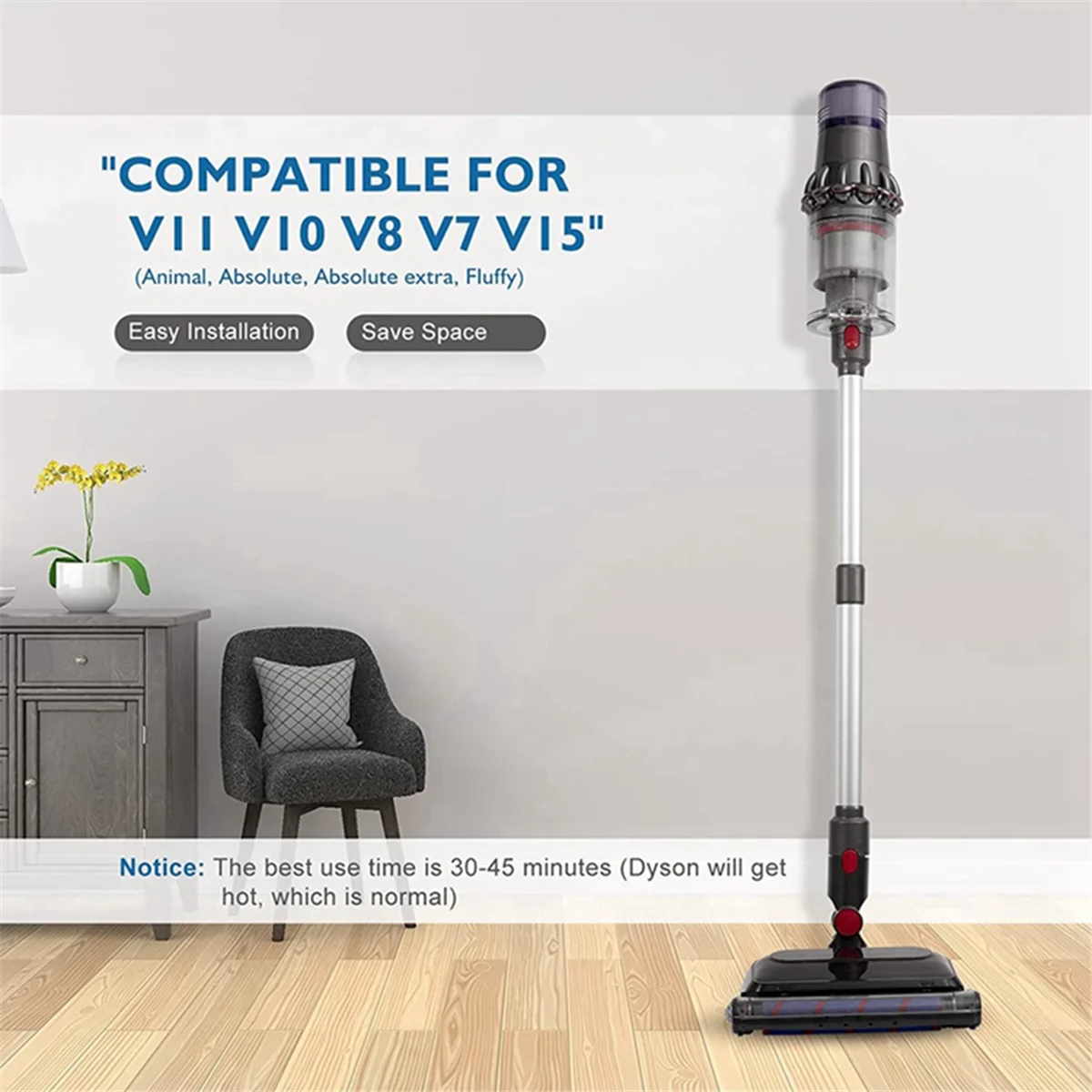 다이슨 V15 V7 V8 V10 V11 용 전기 습식 건식 걸레질 헤드, 진공 교체 부품, 물 탱크 걸레 패드, 물컵 포함
