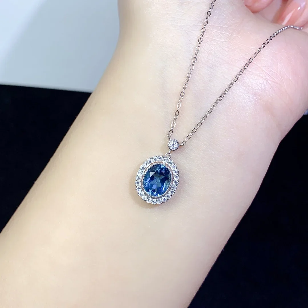 Topa Stone Collana Ciondolo Natalizio 925 Sterling Silver Ladies Gemstone 925 Silver Spedizione Gratuita Gioielli Boutique Certificata