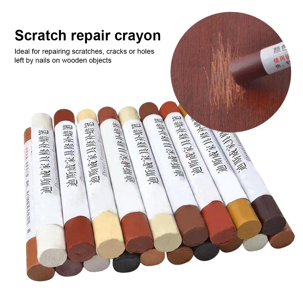 Wood Floor Repairing Wax Pen Furniture Scratching Crack Closet Door Portable Maintenance Crayon Accessory for Type 4