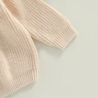 Infant Baby Boys Girls Long Sleeve Pullovers Toddler Crew Neck Sweater Toddler Cotton Fall Clothes Jumpers Tops Knitwear 2