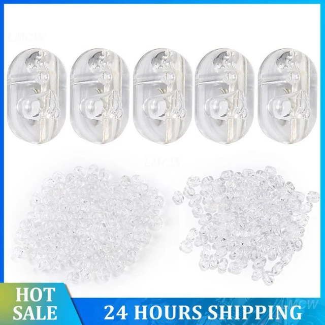 100/200PCS Fishing Beads Transparent Clear Oval Double Cross Hole Beads 3  Way Connector Fishing Accessories Pesca Tackle - AliExpress