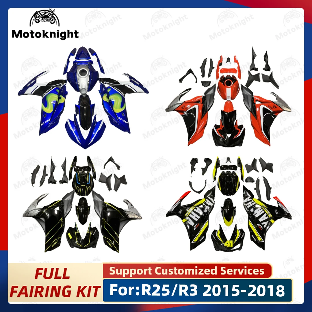 Motorcycle full Fairing Kit Fit For YAMAHA YZF-R25 R25 YZF R3 2015 Full Fairings Paint Bodywork New ABS Plastic