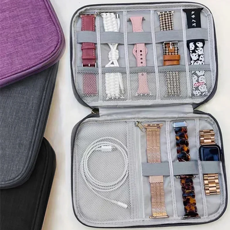 Portable Watch Organizer Case for Apple Watch Strap