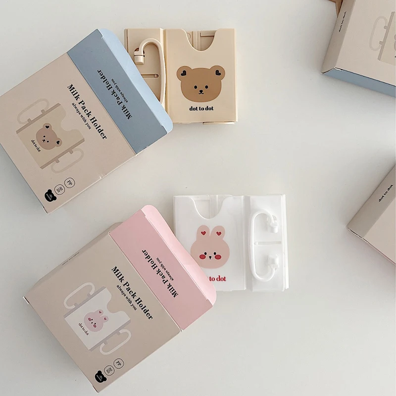 Carton Cup Holder Adjustable Plastic Baby Toddler Juice Box Drinking Anti-Squeeze Cups Holder Adjustable Milk Bottle