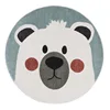 Cartoon Kids Carpet Round Cute Lion Rugs for Bedrooms INS Animal Game Floor Mat Aisle Home Decoration Kawaii Room Decor 3