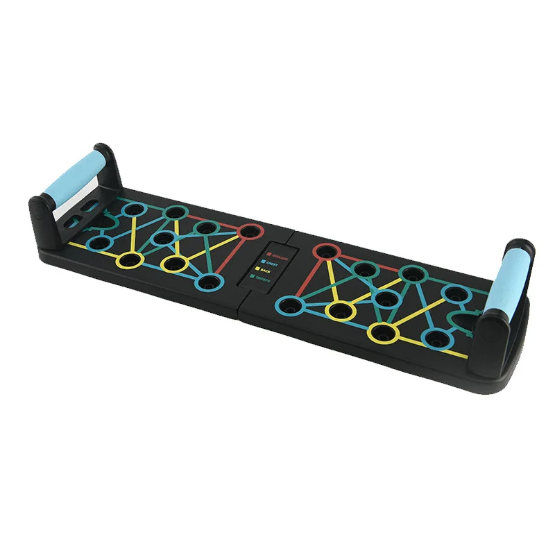 Ensemble de planche à pompes multifonction portable et pliable, équipement de fitness pour l'entraînement de la poitrine, du dos et des abdominaux à domicile._voghion.com