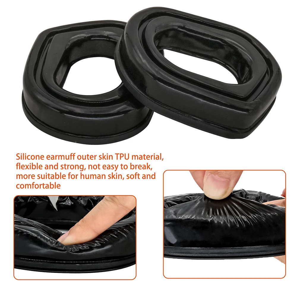 Tactical Headset Adapter Gel Ear Pads for EARMOR M31/M32 Electronic earmuffs Military Airsoft Shooting Headphone Adapter