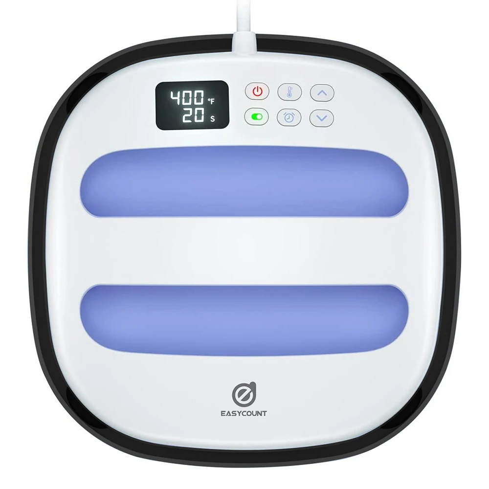 Pressa di calore HP2 per magliette, pressa di calore portatile 9''x9'' Pressa di ferro per sublimazione e pressa per camicie in vinile HTV