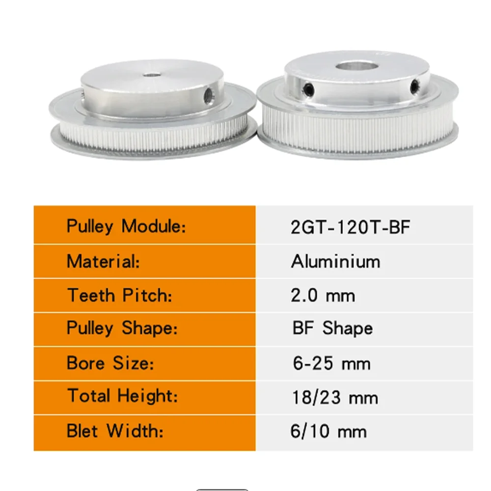 120Teeth 2GT Pulley GT2 120T Synchronous Wheels Bore 5-30mm Width 6/10/mm 3D printer belt pulley timing belt pulley belt pulley