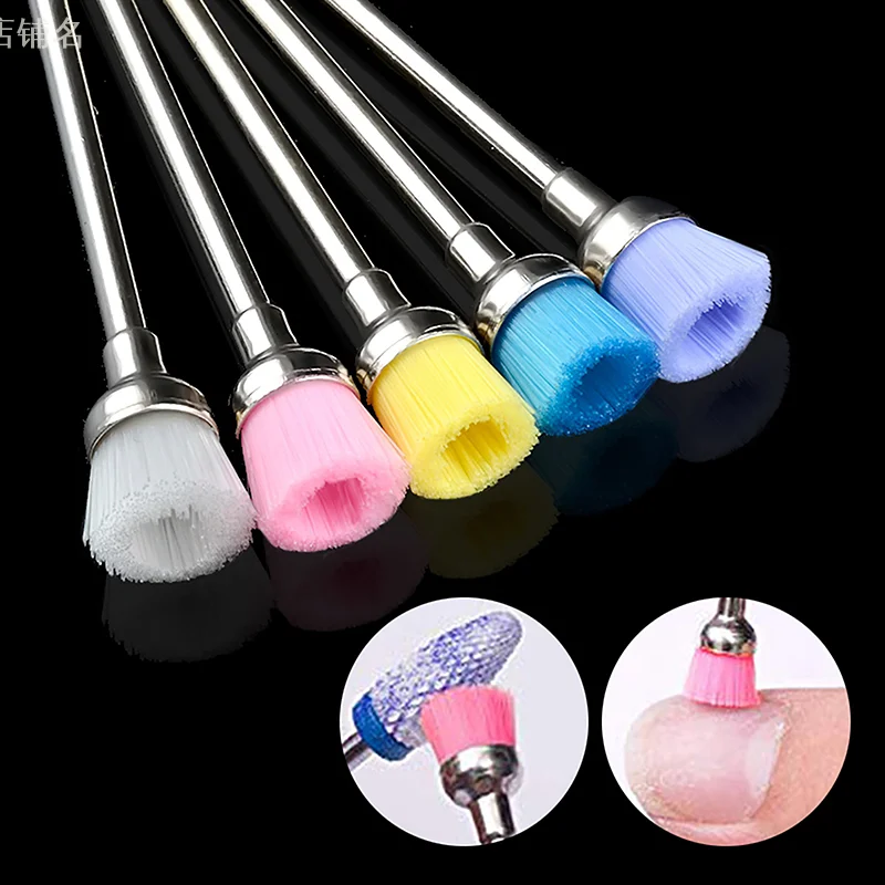 Nail Drill Bit Cleaning Brush Cleaner Electric Nail Files Milling Cutter Dust Remover Drill Accessories Nail Art Tool Manicure