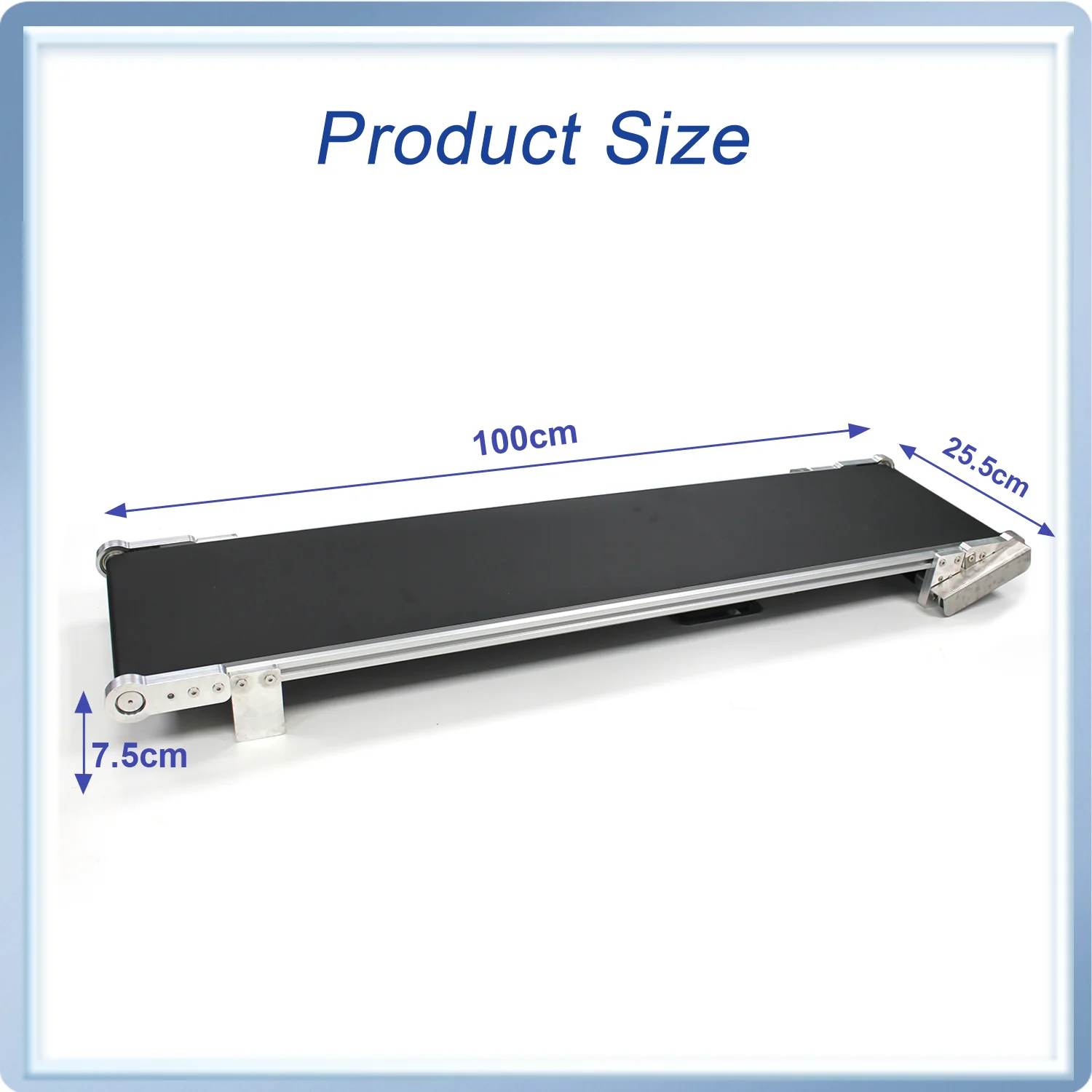 100cm Wide Aluminum Alloy Conveyor Belt Adjustable Speed Electric Conveyor for O