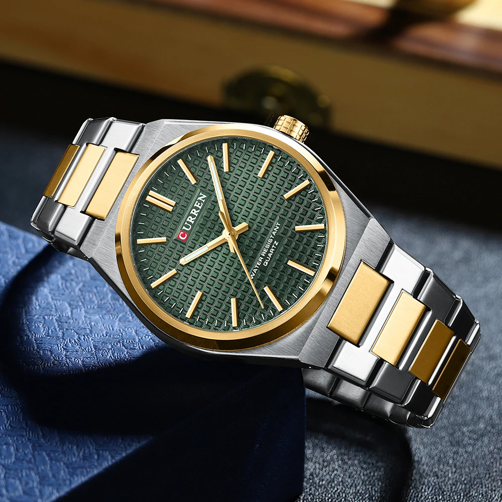 CURREN Luxury Mens Watch 30M Waterproof Stainless Steel Quartz Date Clock Casual Business Wristwatch Style Watch for Men 3