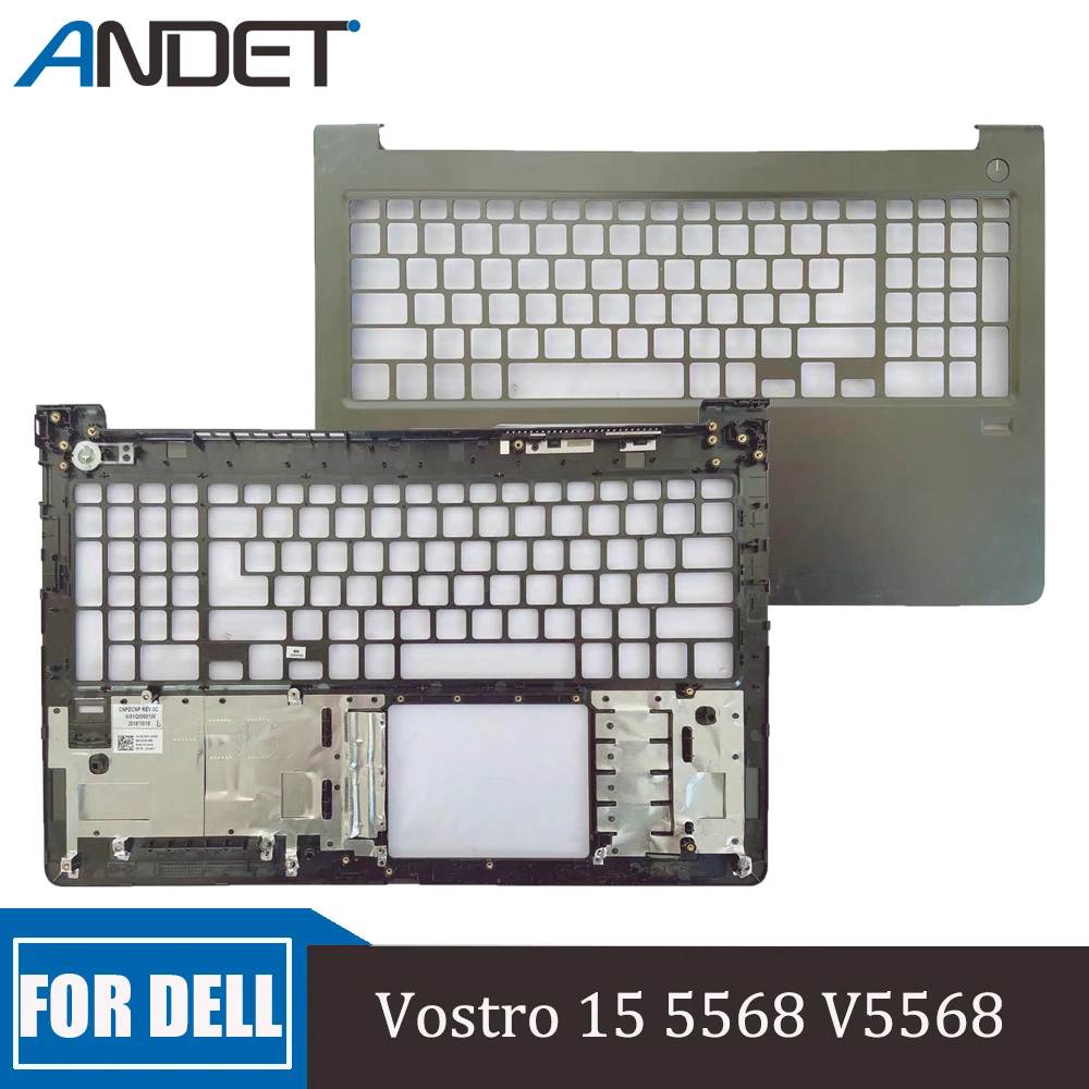 

New Original For Dell Vostro 15 5568 V5568 Laptop Palmrest Upper Cover Keyboard Bezel Housing Shell With Fingerprint Hole 0FCN57