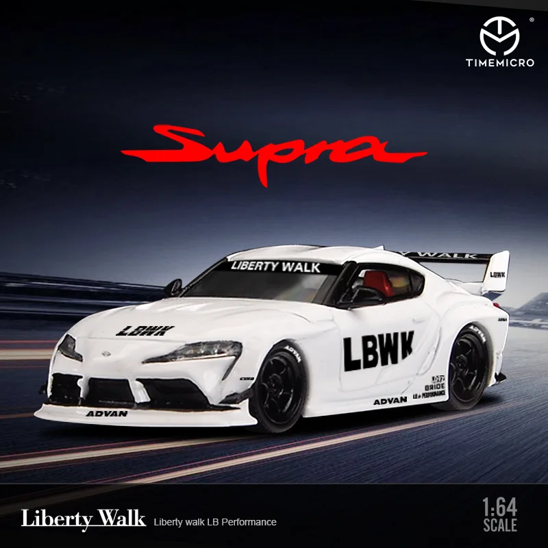 

TimeMicro1:64 Toyoto SUPRA GR modified sports car alloy simulation car model