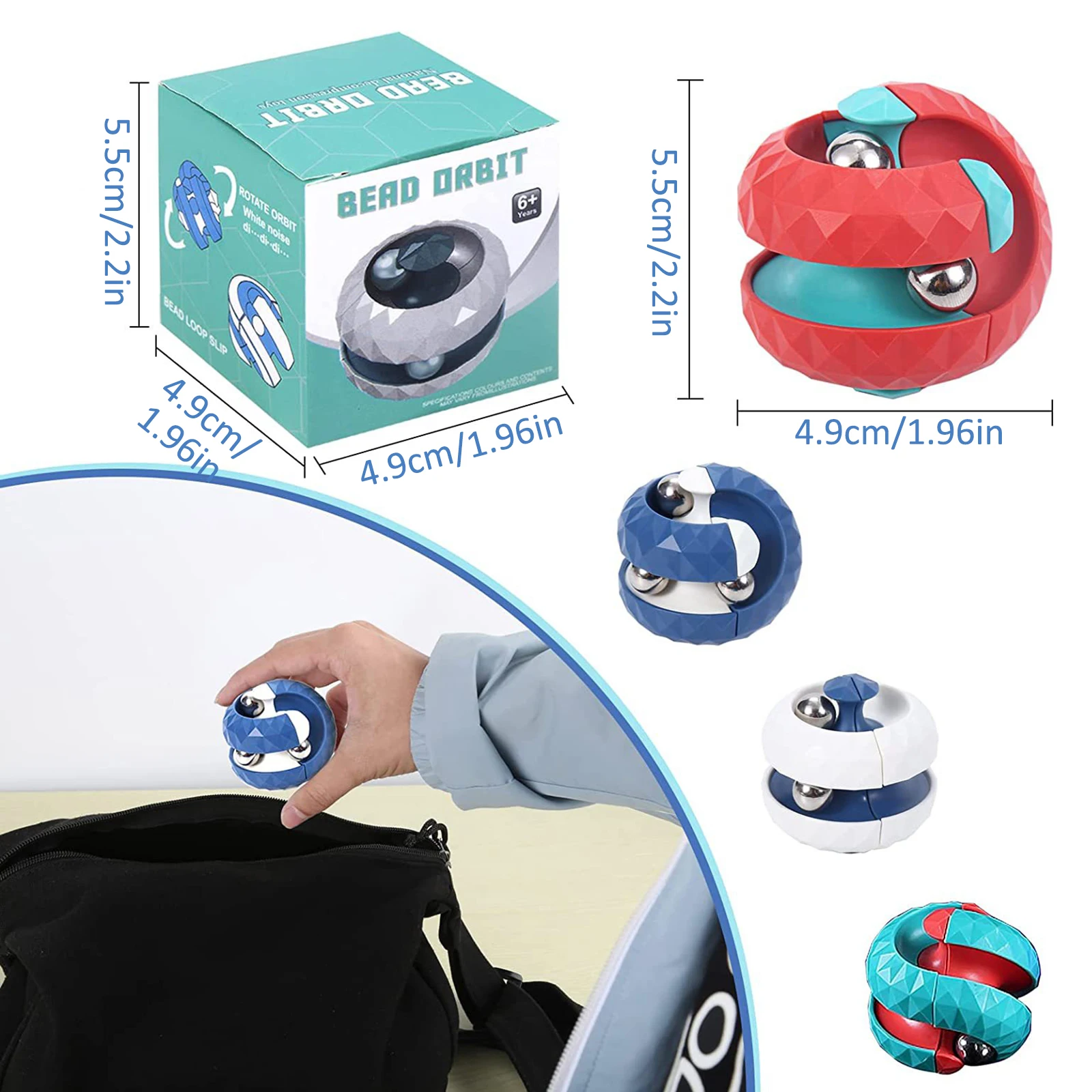 Adults Decompression Toy Children Autism Orbit Ball Cube Anti Stress Sensory Toys Fidget Toys For Kids Fidget Spinner For Boys