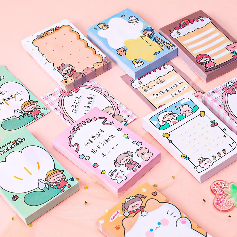 4 Pack Cute Sticky Notes Cartoon Animal Sticky Memo Barbados